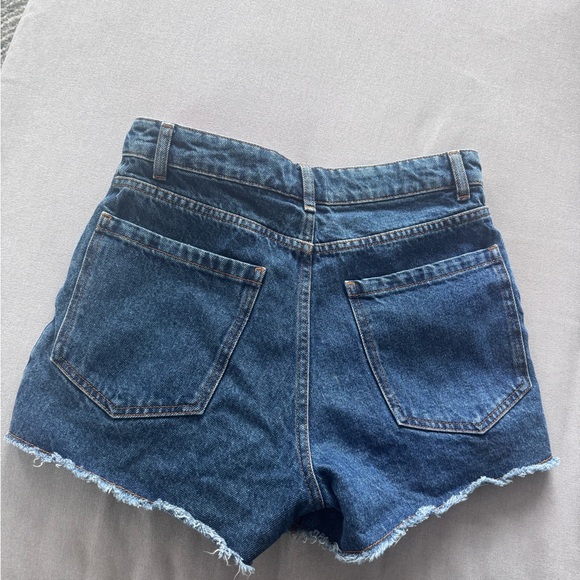 Anthropologie Farm Rio Ultra High-Rise Crochet Denim Shorts - Picture 6 of 8